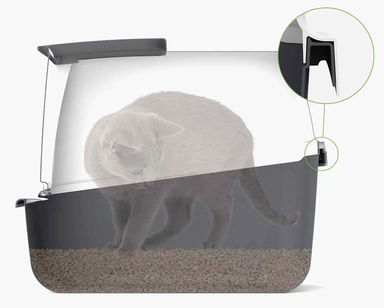 Catit Jumbo Hooded Cat Pan Airsift